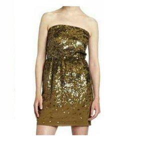 BCBG Maxazria Atalaya Strapless Sequins Dress
